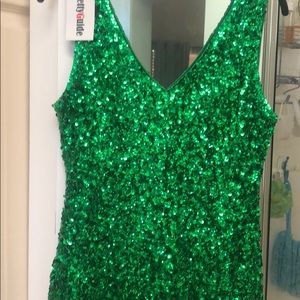 🎃 Green Sequin Dress ~ perfect for Halloween!
